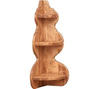 Biscottini Étagère d'angle Murale en Tilleul L22,5 x PR22,5 x H61,5 cm Made in Italy - Étagères de Cuisine Peu encombrantes - Étagères d'angle pour Mur en Bois - Étagères en Bois
