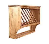 Biscottini Étagère Murale en Bois 80,5 x 28 x 60,5 cm | Étagère Murale de Cuisine Finition Naturelle | Étagère Murale Made in Italy