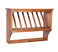 Biscottini Étagère Murale en Bois 80,5 x 28 x 60,5 cm | Étagère Murale de Cuisine Finition Naturelle | Étagère Murale Made in Italy