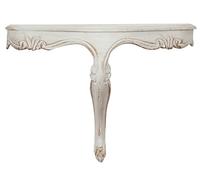 Biscottini - Étagère Murale en Bois - L43 x PR21 x H32 - Finition Blanche Antique - Étagère - Plateau Mural en Bois - Fabriqué en Italie