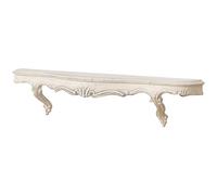 Biscottini Étagère Murale, étagère Murale, étagères de Rangement en Bois Finition Blanc Antique L 59,5 x PR 13,5 x H 14,5 cm Made in Italy