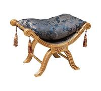Biscottini Fauteuil Chambre 75x45x53 cm | Banc d'entrée de Style Louis XVI | Banc Bas lit et Repose-Pieds | Mobilier Baroque