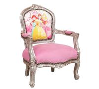 Biscottini Fauteuil L51,5xPR50,5xH77,5 Princesses - Fauteuil Relax - Fauteuil pour Enfants - Fauteuil Salon - Accessoires Maison