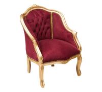 Biscottini Fauteuil Salon Louis XVI 80x63x57 cm | Patriculaire Fauteuil Chambre | Chaise Louis XVI | Fauteuils Baroque France