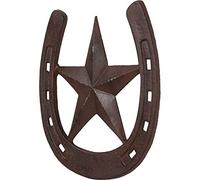 Biscottini Fer à cheval porte-chance L31,5 x PR1 x H30 fabriqué en Italie - Fer à cheval en fonte - Fer à cheval finition antique - Porte Fortuna