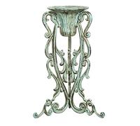 Biscottini Fonte Finition Antique 58 x 37 cm-Porte-Pot décoratif-Cendrier Haut pour extérieur, 58x35