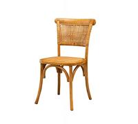 Biscottini frêne 88 x 50 x 44 cm Salle à Manger en Bois avec Finition Naturelle | Chaise de Cuisine Assise en rotin, Vintage Unisexe Adulte, Marron, 88x44x50 cm