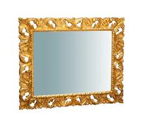 Biscottini Grand Miroir du Sol et du Mur 122x100x7 cm | Grand Miroir Mural de Style Baroque