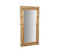 Biscottini Grand Miroir Mural doré 200x6x106 cm - Miroir Chambre Adulte - Grand Miroir sur Pied - Miroir Grand Baroque - Miroirs doré muraux