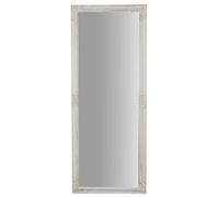 Biscottini Grand Miroir Mural XXL 180x3x72,5 cm - Chambre Adulte, Sur Pied, Décoration Salon - Baroque, Vintage, Blanc