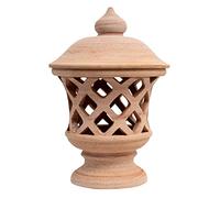 Biscottini Grandes lanternes d'extérieur L31XPR31XH46,5 cm Made in Italy - Décorations de jardin pour extérieur - Lanternes de jardin en terre cuite toscane