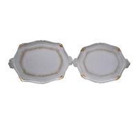 Biscottini Lot de 2 Plateaux en Bois, L57+51XPR37+35XH1,5+1,5 cm