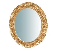 Biscottini Miroir Mural doré décoration Salon 33x2,5x29 cm - Grand Miroir Mural Or - Miroir Decoration Murale - Miroir Entree Maison - Miroir Mural Salon, Miroir Chambre, Miroir Salle de Bain