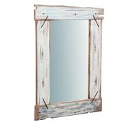 Biscottini Miroir Mural L61XPR4XH91 Rustique - Miroir décoration Maison - Miroir Chambre à Coucher - Miroir Salle de Bain - Décor Maison