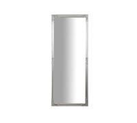 Biscottini Miroir mural L72xPR4xH180 - Miroir de salle de bain finition argent antique - Décoration maison