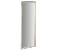 Biscottini Miroir mural long 140x4x50 cm - Miroir au sol et mur cadre en bois - Miroir chambre à coucher et salon - Miroir long mural - Miroir de chambre à coucher