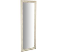 Biscottini Miroir mural long 140x50x4 cm - Miroir au sol et mur cadre en bois - Miroir chambre à coucher et salon - Miroir long mural - Miroir de chambre à coucher