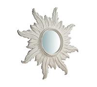 Biscottini Miroir Mural Shabby Chic 60x60 cm | Miroirs décoratifs muraux | Miroir d'entrée Blanc