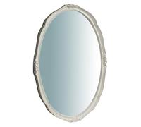 Biscottini - Miroir Mural Vertical/Horizontal en Bois Finition Blanche Antique L53xP3.5xH72 cm - Miroir Mural Entrée - Miroir avec Cadre - Miroir Vintage