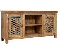 Biscottini Mobile Crédence Porte TV Bois Recy nticat 153x40x76 Vintage