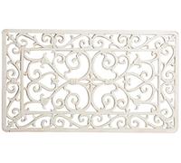 Biscottini Paillasson en Fonte Grande L58,5 x PR34,5 x H1.5 - Paillasson entrée Maison Antique - Paillasson en Fonte Extérieur - Paillasson entrée Maison Croissant