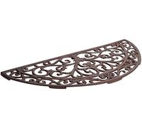 Biscottini Paillasson en Fonte Grande L69xPR33xH2 - Paillasson d'entrée Maison Antique - Paillasson en Fonte Extérieur - Paillasson entrée Maison Croissant