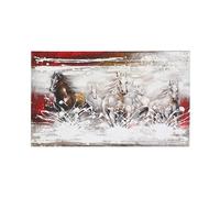 Biscottini Peinture à la main Huile sur toile L100 x PR3,5 x H60 cm