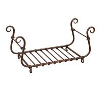 Biscottini Porte- bûches en Fer 92x45x44 Rustique Intérieur/Extérieur