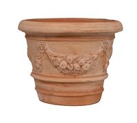 Biscottini Pot de Fleur Interieur L40xPR40xH30 - Pot de Fleur en Terre cuit - Pots de Fleurs - jardinieres Exterieur - Décoration - Pot en Terre Cuite - Pot Terre Cuite