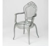 Biscottini Sedia Pranzo Braccioli Design Bistrot Vintage Plastique 53x49x97.5