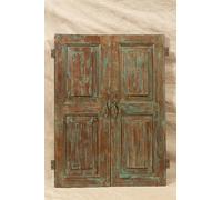 Biscottini Store déroulant en Bois 56 x 7 x 111 cm - Stores Antiques Parfaitement restaurés