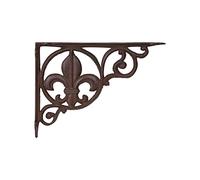 Biscottini Support d'étagère en Fonte 24x17x3 cm | Support d'étagère Murale avec Finition à la Main | Supports pour étagères Lourdes | Support pour étagère