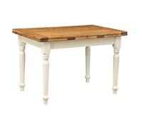 Biscottini Table a Manger Extensible 120 x 80 x 80 cm Made in Italy | Table Cuisine | Table Extensible Style Country | Table Salle a Manger Extensible