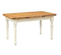 Biscottini Table à Manger Extensible 140x80x80 cm Made in Italy - Table Salle à Manger Extensible en Bois Massif - Table Bois Salle a Manger