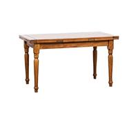Biscottini Table à Manger Extensible 160x80x90 cm Made in Italy - Table Salle à Manger Extensible en Bois Massif - Table Bois Salle a Manger