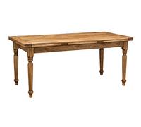 Biscottini Table à Manger Extensible 180x80x90 cm Made in Italy - Table Salle à Manger Extensible en Bois Massif - Table Bois Salle a Manger
