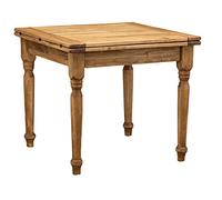 Biscottini Table carrée Extensible 90x90 cm Made in Italy | Table Cuisine et Salle a Manger | Table en Bois Salle a Manger | Table bistrot carrée