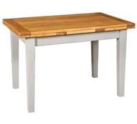 Biscottini Table Country En Bois De Tilleul Gris Antique 120x80x80