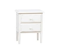 Biscottini Table de Chevet Bois recyclé 55x35,5x65 cm | Chevet de Chambre Rustique | Tables de Chevet Vintage avec Finition Antique