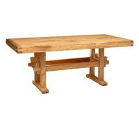 Biscottini Table De Repas Rectangulaire En Bois Massif 200x100 Country