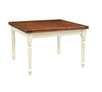 Biscottini Table Écritoire Extensible Bois Livre Blanc Noyer 120x120 240