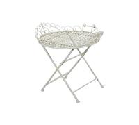 Biscottini Table Pliante d'extérieur 76x66x73 cm - Table de Jardin Made in Italy - Table Pliante en Fer