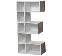 Biscottini Tableau d'affichage E avec étagères murales L30,5xPR18,5xH63,5 - Bibliothèque pour Objets ménagers - Tableau Mural Porte parfums - Vitrine d'exposition