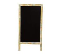 Biscottini Tableau noir 50 x 4 x 100 cm - Tableau effaçable - Tableau blanc pour enfants - Décoration de maison - Tableau pour enfants - Tableau blanc