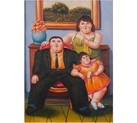 Biscottini Tableau sur Toile 52x72 cm | Tableau Salon Peinture à l'huile | Tableaux de Bureau et pour la Maison