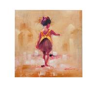 Biscottini Tableau sur toile 62 x 62 cm | Tableau salon peinture à l'huile | Tableaux de bureau et pour la maison