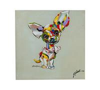 Biscottini Tableau sur toile 62 x 62 cm | Tableau salon peinture à l'huile | Tableaux de bureau et pour la maison