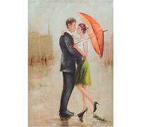 Biscottini Tableau sur toile 62x92 cm | Tableau salon peinture à l'huile | Tableaux de bureau et pour la maison