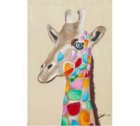 Biscottini Tableau sur toile 62x92 cm | Tableau salon peinture à l'huile | Tableaux de bureau et pour la maison