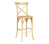 Biscottini tabourets de Cuisine Bois 122x44x48 cm | Tabouret Bois Thonet | Tabouret Haut avec Dossier | Tabouret de Cuisine et Bar